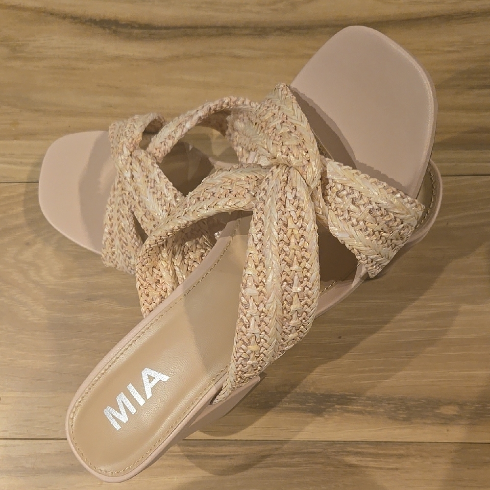 MIA Women's Braided Sandals - Cream